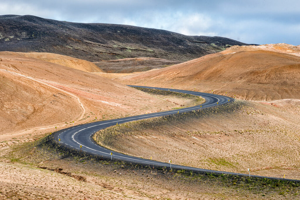 Ring road as seen from Námaskarð
